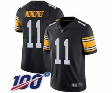 Men's Pittsburgh Steelers #11 Donte Moncrief Black Alternate Vapor Untouchable Limited Player 100th Season Football Jersey