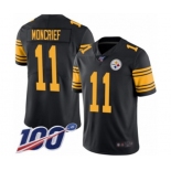 Men's Pittsburgh Steelers #11 Donte Moncrief Limited Black Rush Vapor Untouchable 100th Season Football Jersey