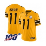 Men's Pittsburgh Steelers #11 Donte Moncrief Limited Gold Inverted Legend 100th Season Football Jersey