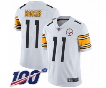 Men's Pittsburgh Steelers #11 Donte Moncrief White Vapor Untouchable Limited Player 100th Season Football Jersey