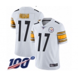 Men's Pittsburgh Steelers #17 Joe Gilliam White Vapor Untouchable Limited Player 100th Season Football Jersey