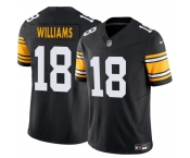 Men's Pittsburgh Steelers #18 Mike Williams Black 2024 F.U.S.E. Alternate Vapor Untouchable Limited Stitched Jersey