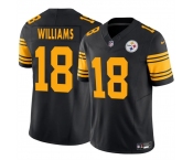 Men's Pittsburgh Steelers #18 Mike Williams Black 2024 F.U.S.E. Color Rush Limited Stitched Jersey