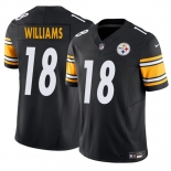 Men's Pittsburgh Steelers #18 Mike Williams Black 2024 F.U.S.E. Vapor Untouchable Limited Stitched Jersey