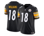 Men's Pittsburgh Steelers #18 Mike Williams Black 2024 F.U.S.E. Vapor Untouchable Limited Stitched Jersey