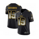 Men's Pittsburgh Steelers #19 JuJu Smith-Schuster Black Smoke Fashion Limited Jersey