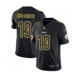 Men's Pittsburgh Steelers #19 JuJu Smith-Schuster Limited Black Rush Impact Football Jersey