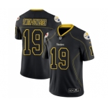 Men's Pittsburgh Steelers #19 JuJu Smith-Schuster Limited Lights Out Black Rush Football Jersey