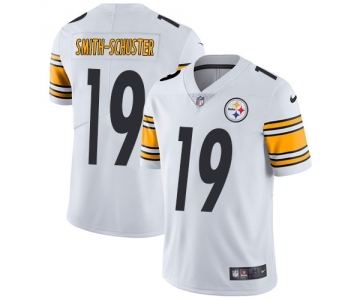 Men's Pittsburgh Steelers #19 JuJu Smith-Schuster White Vapor Untouchable Limited Player Football Jersey