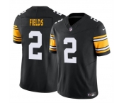 Men's Pittsburgh Steelers #2 Justin Fields Black 2024 F.U.S.E. Vapor Untouchable Limited Football Stitched Jersey