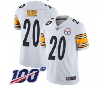 Men's Pittsburgh Steelers #20 Rocky Bleier White Vapor Untouchable Limited Player 100th Season Football Jersey