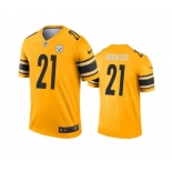 Men's Pittsburgh Steelers #21 Tre Norwood Gold Inverted Legend Stitched Jersey