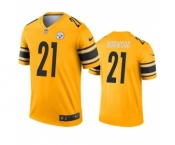 Men's Pittsburgh Steelers #21 Tre Norwood Gold Inverted Legend Stitched Jersey