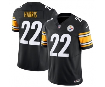 Men's Pittsburgh Steelers #22 Najee Harris Black 2023 F.U.S.E. Vapor Untouchable Limited Stitched Jersey