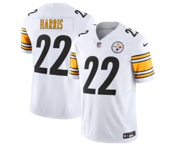 Men's Pittsburgh Steelers #22 Najee Harris White 2023 F.U.S.E. Vapor Untouchable Limited Football Stitched Jersey