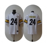 Men's Pittsburgh Steelers #24 Joey Porter Jr. White 2023 Draft Vapor Untouchable Limited Stitched Jersey