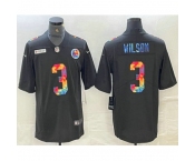 Men's Pittsburgh Steelers #3 Russell Wilson Multi Color Black 2020 NFL Crucial Catch Vapor Untouchable Nike Limited Jersey