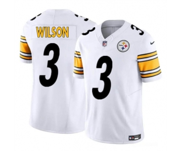 Men's Pittsburgh Steelers #3 Russell Wilson White F.U.S.E. Vapor Untouchable Limited Football Stitched Jersey