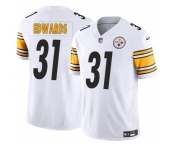 Men's Pittsburgh Steelers #31 Daijun Edwards White 2024 F.U.S.E. Vapor Untouchable Limited Football Stitched Jersey