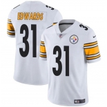 Men's Pittsburgh Steelers #31 Daijun Edwards White Vapor Untouchable Limited Football Stitched Jersey