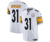 Men's Pittsburgh Steelers #31 Daijun Edwards White Vapor Untouchable Limited Football Stitched Jersey