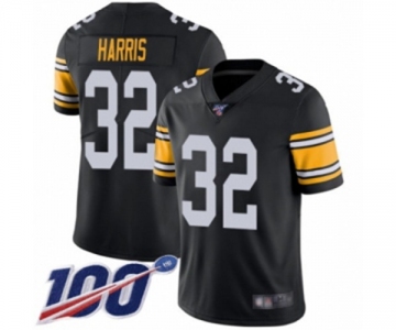 Men's Pittsburgh Steelers #32 Franco Harris Black Alternate Vapor Untouchable Limited Player 100th Season Football Jersey