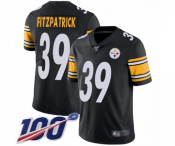 Men's Pittsburgh Steelers #39 Minkah Fitzpatrick Black Team Color Vapor Untouchable Limited Player 100th Season Football Jersey