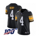 Men's Pittsburgh Steelers #4 Jordan Berry Black Alternate Vapor Untouchable Limited Player 100th Season Football Jersey