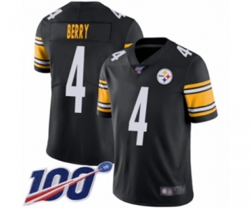 Men's Pittsburgh Steelers #4 Jordan Berry Black Team Color Vapor Untouchable Limited Player 100th Season Football Jersey