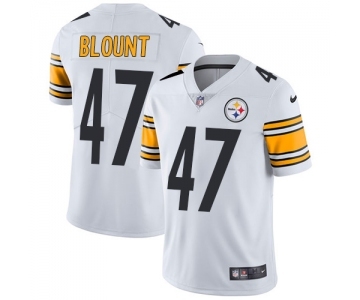 Men's Pittsburgh Steelers #47 Mel Blount White Vapor Untouchable Limited Player Football Jersey