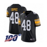 Men's Pittsburgh Steelers #48 Bud Dupree Black Alternate Vapor Untouchable Limited Player 100th Season Football Jersey