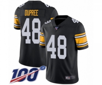 Men's Pittsburgh Steelers #48 Bud Dupree Black Alternate Vapor Untouchable Limited Player 100th Season Football Jersey