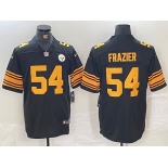 Men's Pittsburgh Steelers #54 Zach Frazier Black Color Rush Untouchable Limited Stitched Jersey