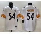 Men's Pittsburgh Steelers #54 Zach Frazier White Vapor Untouchable Limited Stitched Jersey