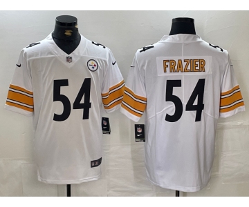 Men's Pittsburgh Steelers #54 Zach Frazier White Vapor Untouchable Limited Stitched Jersey