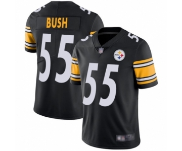 Men's Pittsburgh Steelers #55 Devin Bush Black Team Color Vapor Untouchable Limited Player Football Jersey