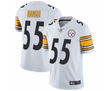 Men's Pittsburgh Steelers #55 Devin Bush White Vapor Untouchable Limited Player Football Jersey