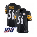 Men's Pittsburgh Steelers #56 Anthony Chickillo Black Team Color Vapor Untouchable Limited Player 100th Season Football Jersey