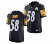 Men's Pittsburgh Steelers #58 Jack Lambert Black Vapor Untouchable Limited Stitched Football Jersey 2