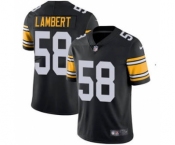 Men's Pittsburgh Steelers #58 Jack Lambert Black Vapor Untouchable Limited Stitched Football Jersey