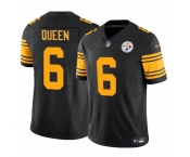 Men's Pittsburgh Steelers #6 Patrick Queen Black 2023 F.U.S.E. Color Rush Vapor Untouchable Limited Football Stitched Jersey