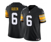 Men's Pittsburgh Steelers #6 Patrick Queen Black 2023 F.U.S.E. Vapor Untouchable Limited Football Stitched Jersey