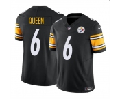 Men's Pittsburgh Steelers #6 Patrick Queen Black F.U.S.E. Vapor Untouchable Limited Football Stitched Jersey