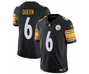 Men's Pittsburgh Steelers #6 Patrick Queen Black Vapor Untouchable Limited Football Stitched Jersey