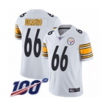 Men's Pittsburgh Steelers #66 David DeCastro White Vapor Untouchable Limited Player 100th Season Football Jersey