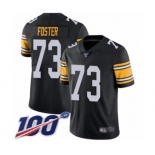 Men's Pittsburgh Steelers #73 Ramon Foster Black Alternate Vapor Untouchable Limited Player 100th Season Football Jersey