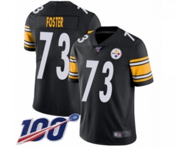 Men's Pittsburgh Steelers #73 Ramon Foster Black Team Color Vapor Untouchable Limited Player 100th Season Football Jersey