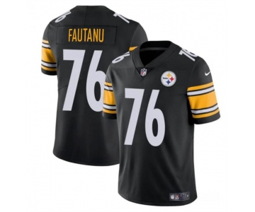 Men's Pittsburgh Steelers #76 Troy Fautanu Black Vapor Untouchable Limited Football Stitched Jersey