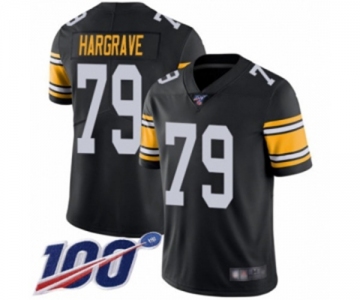 Men's Pittsburgh Steelers #79 Javon Hargrave Black Alternate Vapor Untouchable Limited Player 100th Season Football Jersey