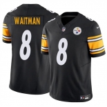 Men's Pittsburgh Steelers #8 Corliss Waitman Black 2024 F.U.S.E. Alternate Vapor Untouchable Limited Stitched Jersey